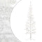 vidaXL - Kunstkerstboom - half - met - standaard - smal - 150 - cm - wit