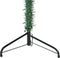 vidaXL - Kunstkerstboom - half - met - standaard - smal - 150 - cm - groen