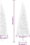 vidaXL - Kunstkerstboom - half - met - standaard - smal - 150 - cm - wit