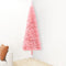 vidaXL - Kunstkerstboom - half - met - standaard - smal - 180 - cm - roze