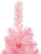 vidaXL - Kunstkerstboom - half - met - standaard - smal - 180 - cm - roze