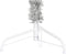 vidaXL - Kunstkerstboom - half - met - standaard - smal - 180 - cm - zilverkleurig