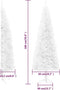 vidaXL - Kunstkerstboom - half - met - standaard - smal - 180 - cm - wit