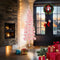 vidaXL - Kunstkerstboom - half - met - standaard - smal - 180 - cm - roze