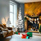 vidaXL - Kunstkerstboom - half - met - standaard - smal - 180 - cm - wit