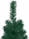 vidaXL - Kunstkerstboom - half - met - standaard - smal - 180 - cm - groen
