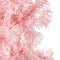 vidaXL - Kunstkerstboom - half - met - standaard - smal - 180 - cm - roze