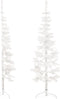 vidaXL - Kunstkerstboom - half - met - standaard - smal - 180 - cm - wit