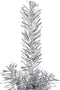 vidaXL - Kunstkerstboom - half - met - standaard - smal - 180 - cm - zilverkleurig