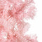 vidaXL - Kunstkerstboom - half - met - standaard - smal - 210 - cm - roze