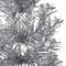vidaXL - Kunstkerstboom - half - met - standaard - smal - 210 - cm - zilverkleurig