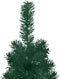 vidaXL - Kunstkerstboom - half - met - standaard - smal - 210 - cm - groen