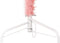 vidaXL - Kunstkerstboom - half - met - standaard - smal - 210 - cm - roze