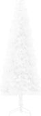 vidaXL - Kunstkerstboom - half - met - standaard - smal - 240 - cm - wit
