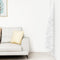 vidaXL - Kunstkerstboom - half - met - standaard - smal - 240 - cm - wit