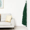 vidaXL - Kunstkerstboom - half - met - standaard - smal - 240 - cm - groen