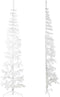 vidaXL - Kunstkerstboom - half - met - standaard - smal - 240 - cm - wit