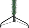 vidaXL - Kunstkerstboom - half - met - standaard - smal - 240 - cm - groen