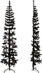 vidaXL - Kunstkerstboom - half - met - standaard - smal - 240 - cm - zwart