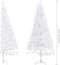 vidaXL - Kunstkerstboom - hoek - 150 - cm - PVC - wit