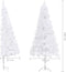 vidaXL - Kunstkerstboom - hoek - 180 - cm - PVC - wit
