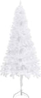 vidaXL - Kunstkerstboom - hoek - 180 - cm - PVC - wit