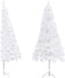 vidaXL - Kunstkerstboom - hoek - 240 - cm - PVC - wit