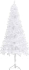 vidaXL - Kunstkerstboom - hoek - 240 - cm - PVC - wit