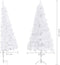 vidaXL - Kunstkerstboom - hoek - 240 - cm - PVC - wit