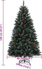 vidaXL - Kunstkerstboom - met - 150 - LED's - 120 - cm