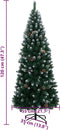 vidaXL - Kunstkerstboom - met - 150 - LED's - 120 - cm