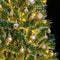vidaXL - Kunstkerstboom - met - 300 - LED's - kerstballen - en - sneeuw - 180 - cm