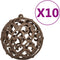 vidaXL - Kunstkerstboom - met - 300 - LED's - kerstballen - en - sneeuw - 180 - cm
