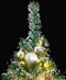 vidaXL - Kunstkerstboom - met - 300 - LED's - kerstballen - en - sneeuw - 180 - cm