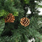 vidaXL - Kunstkerstboom - met - dennenappels - 210 - cm - groen