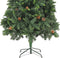 vidaXL - Kunstkerstboom - met - dennenappels - 210 - cm - groen