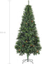 vidaXL - Kunstkerstboom - met - dennenappels - 210 - cm - groen
