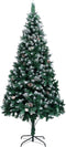 vidaXL - Kunstkerstboom - met - dennenappels - en - witte - sneeuw - 240 - cm