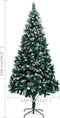 vidaXL - Kunstkerstboom - met - dennenappels - en - witte - sneeuw - 240 - cm