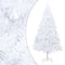 vidaXL - Kunstkerstboom - met - dikke - takken - 210 - cm - PVC - wit