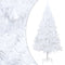 vidaXL - Kunstkerstboom - met - dikke - takken - 240 - cm - PVC - wit