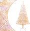 vidaXL - Kunstkerstboom - met - iriserende - uiteinden - 120 - cm - PVC - wit