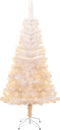vidaXL - Kunstkerstboom - met - iriserende - uiteinden - 120 - cm - PVC - wit