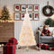 vidaXL - Kunstkerstboom - met - iriserende - uiteinden - 180 - cm - PVC - wit
