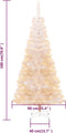 vidaXL - Kunstkerstboom - met - iriserende - uiteinden - 180 - cm - PVC - wit