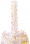 vidaXL - Kunstkerstboom - met - iriserende - uiteinden - 180 - cm - PVC - wit
