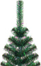 vidaXL - Kunstkerstboom - met - iriserende - uiteinden - 210 - cm - PVC - groen