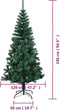 vidaXL - Kunstkerstboom - met - iriserende - uiteinden - 240 - cm - PVC - groen