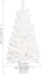 vidaXL - Kunstkerstboom - met - levensechte - naalden - 90 - cm - wit