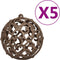 vidaXL - Kunstkerstboom - met - scharnieren - 150 - LED - en - kerstballen - 120 - cm